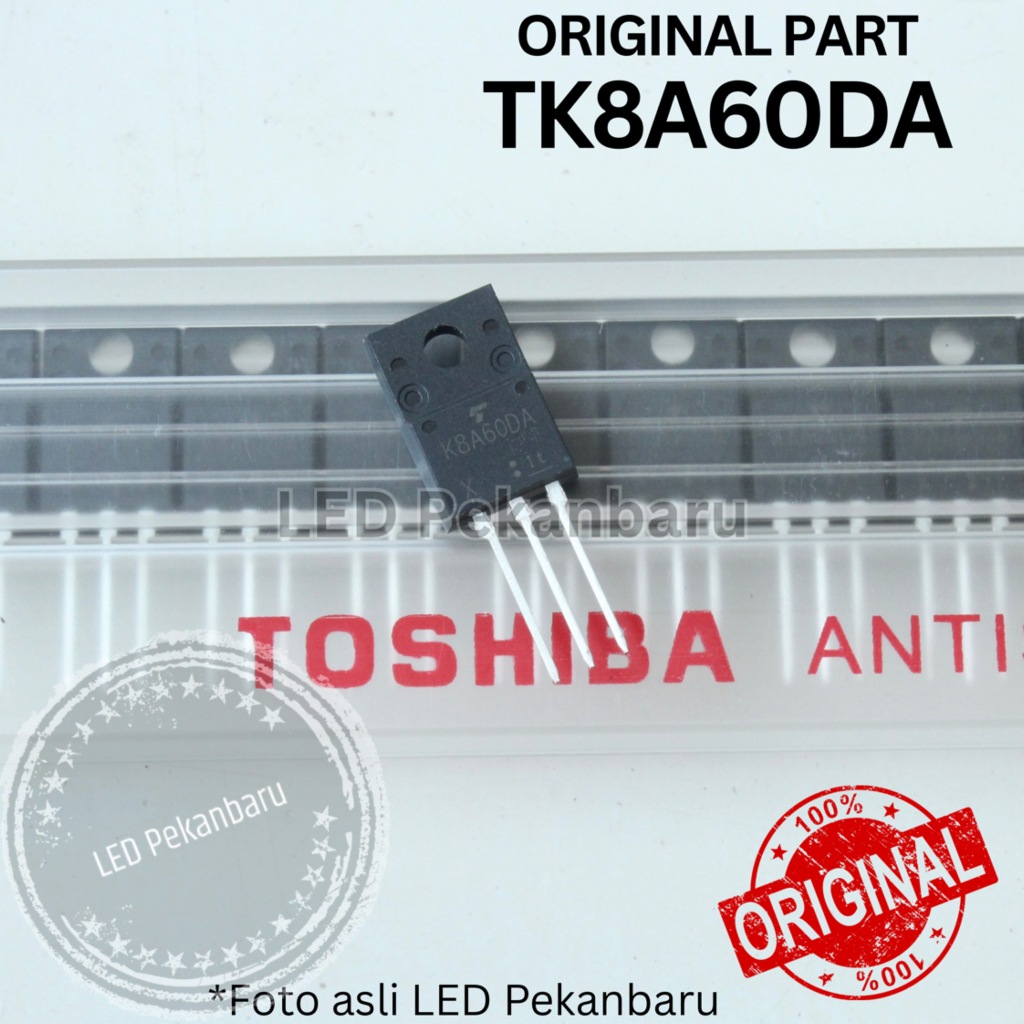 ORIGINAL MOSFET TK8A60DA K8A60DA 8A60 K8A60 8A 600V TOSHIBA ASLI