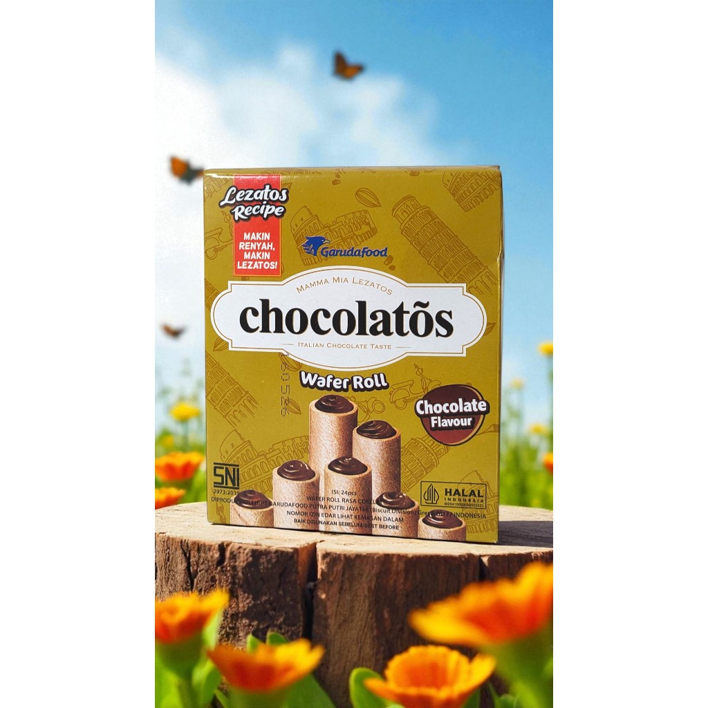 

Chocolatos 1 Pak / Satuan Wafer Stick – Cokelat Premium Renyah Murah ala iBar