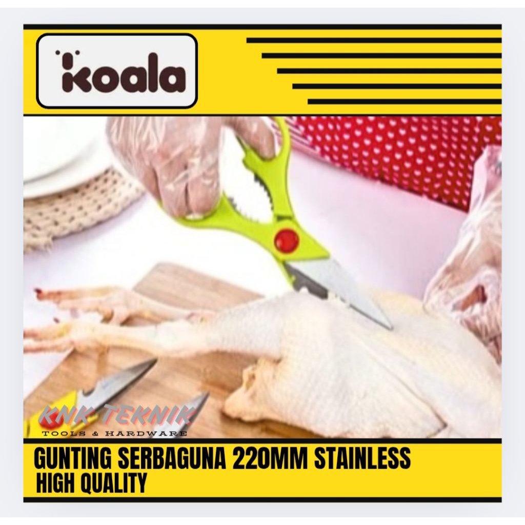 

Gunting Multifungsi Gunting Serbaguna Gunting Kertas 22cm Koala