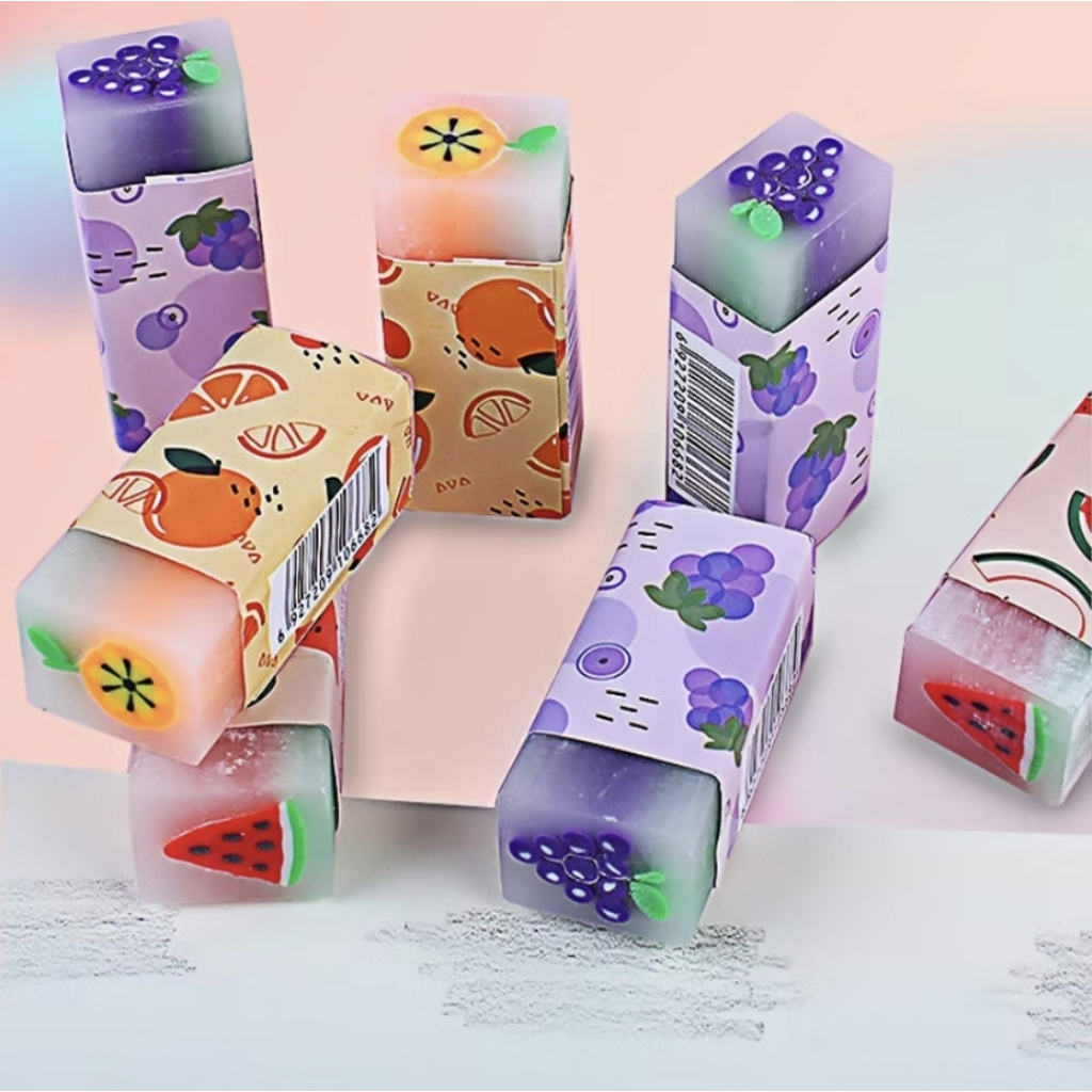 

LOUI DL015 Penghapus Pensil Motif Buah Fruits Eraser Penghapus Karakter Dinosaurus Sweet Eraser Anak Sekolah Karakter Dino Hapusan Sekolah