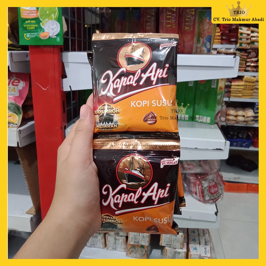 

Kopi Kapal Api Susu satu renteng isi 10 Sachet