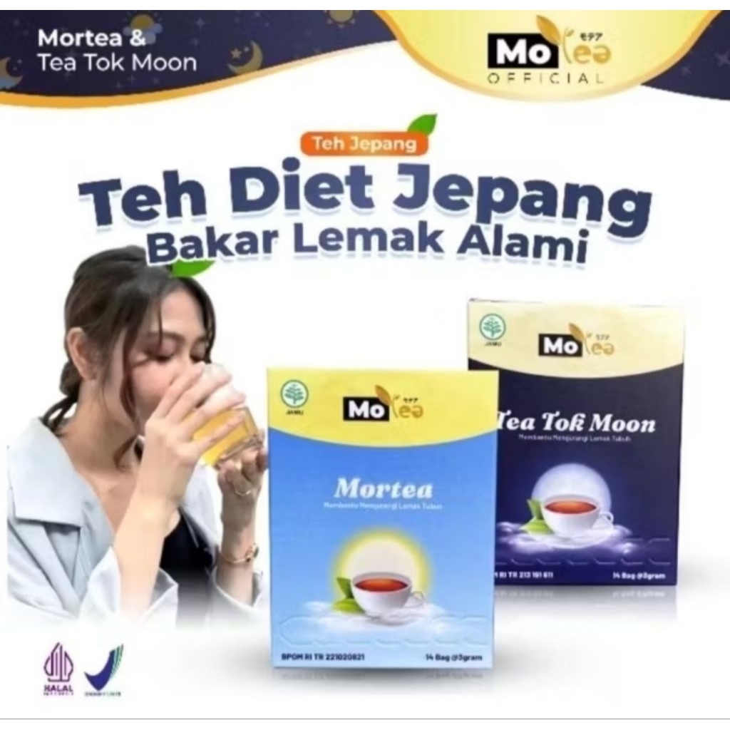 

Ready Promo Motea Mortea Teh Jepang Diet Pelangsing Alami 1 Paket Box - Mortea & Tea Tok Moon