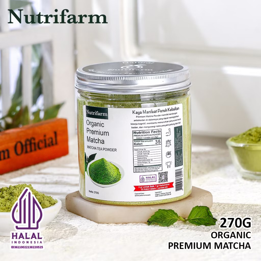 

NUTRIFARM PREMIUM MATCHA 270 GR | MATCHA POWDER ‼️ TERLARIS & TERMURAH