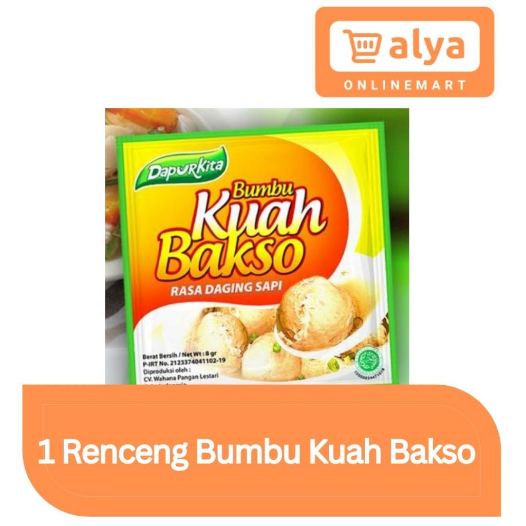 

BUMBU KUAH BAKSO DAPURKITA 1 Renteng @12 Sachet
