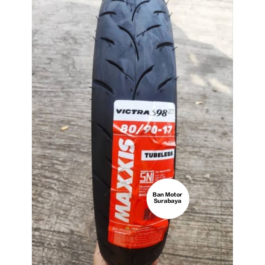 Ban Luar Maxxis 80/90-17 Victra Tubeless Ban Luar Ring 17 Maxxis