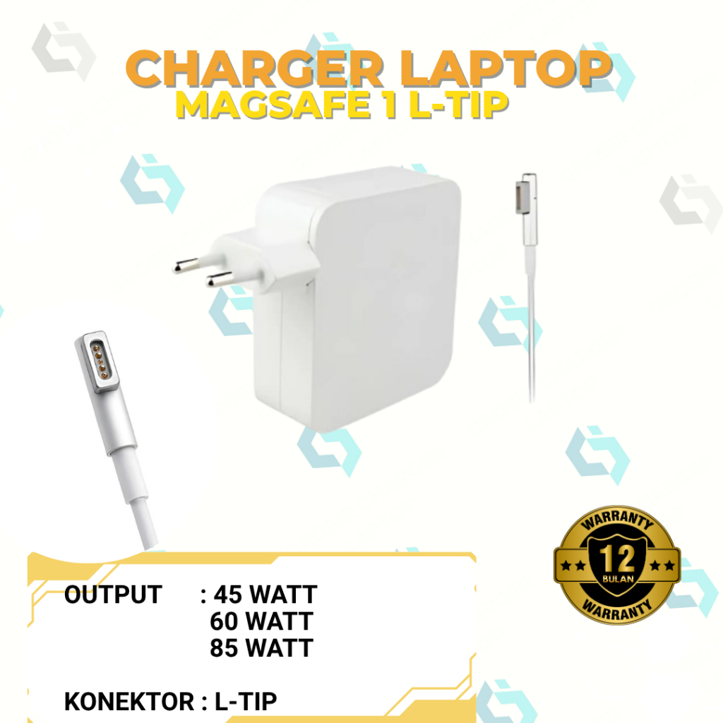 Adaptor Charger Mac L Tip Macbook Air & MAC Pro 2008-2011 Magsafe 1 45W/65W-85W/ A1374