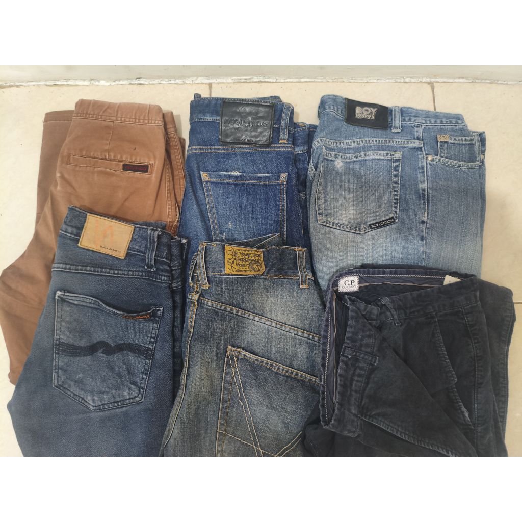 celana panjang dsquared cp company nudie jeans gramicci