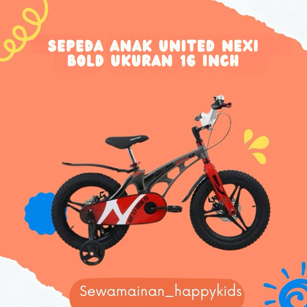 SEWA Sepeda Anak United 16 Inch