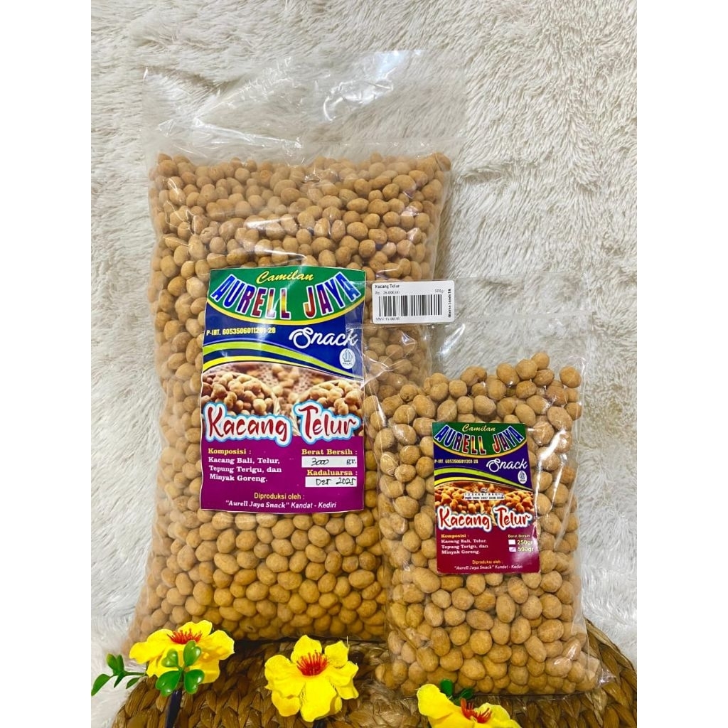 

Kacang Telur Aurel Kemasan 250g 500g Enak Renyah