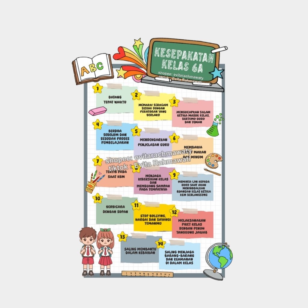 KESEPAKATAN KELAS (DEKORASI KELAS)