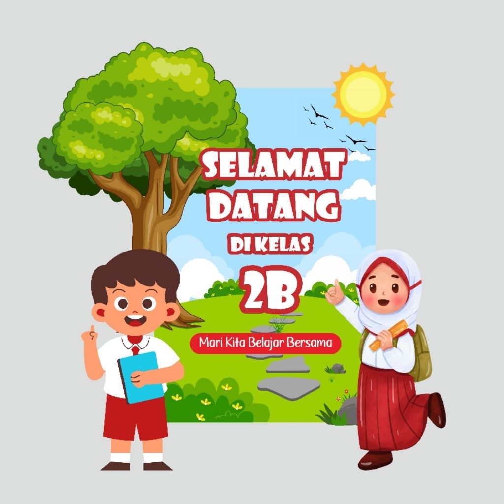 DEKORASI PINTU KELAS POSTER SELAMAT DATANG