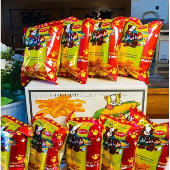 1Pack isi 10 pcs Snack Komo 2000 Ciki berhadiah Komo jagung bakar camilan Snack jadul komo