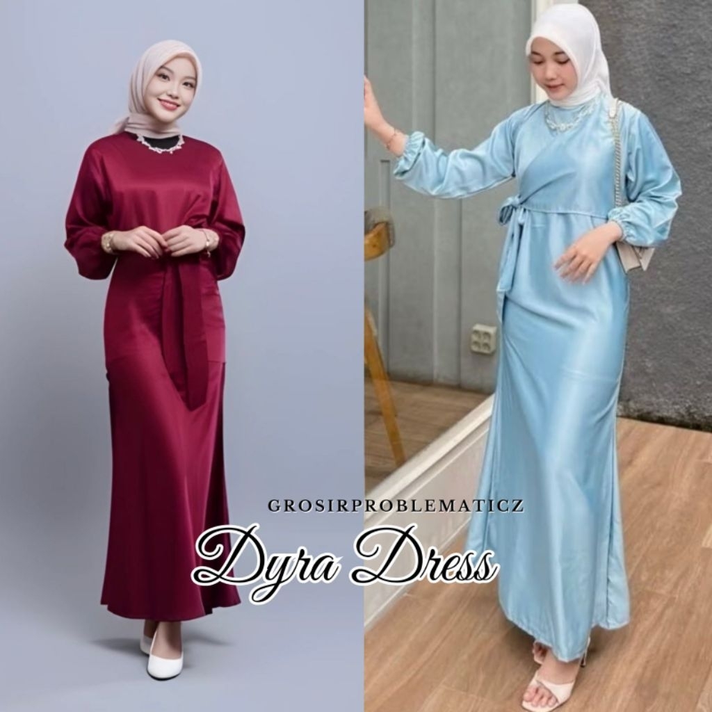 Dyra Bridesmaid Dress Satin Kondangan Gaun Pesta Mewah