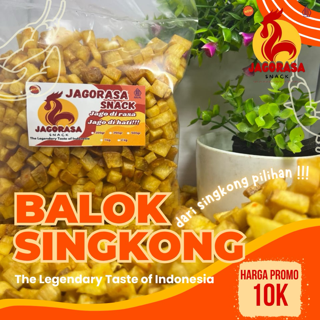 

BALOK SINGKONG MANIS PEDAS SUPER GURIH ORIGINAL PRODUK READY STOK 250gr / 500gr / 1000gr BISA COD!!
