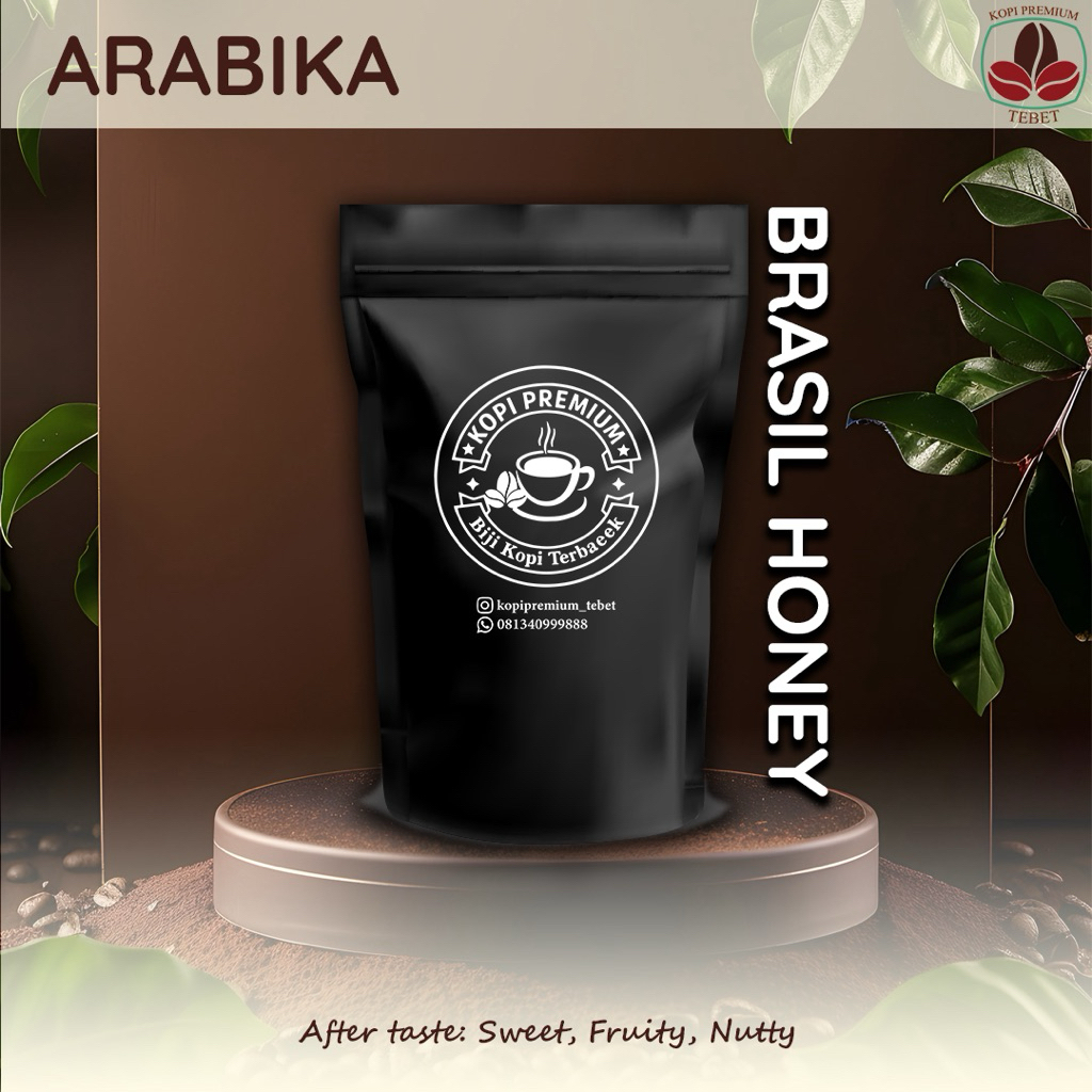 

Biji Kopi Arabika Brasil Honey 100g / 250g / 500g – Kopi Premium Tebet - Fresh Roasted