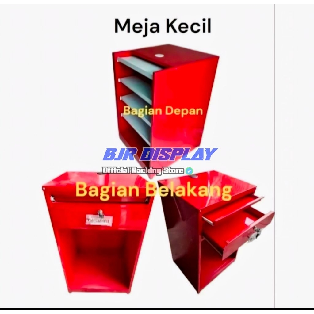 meja kecil atau meja laci. meja kasir minimarket atau supermarket