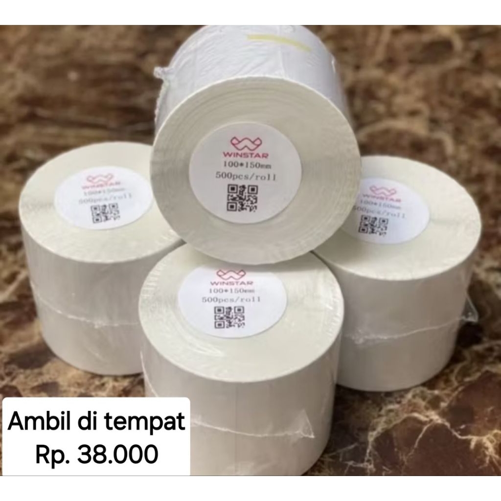 

THERMAL RESI/ KERTAS THERMAL ROLL/ THERMAL 100X150/ KERTAS RESI ROLL UKURAN 100X150