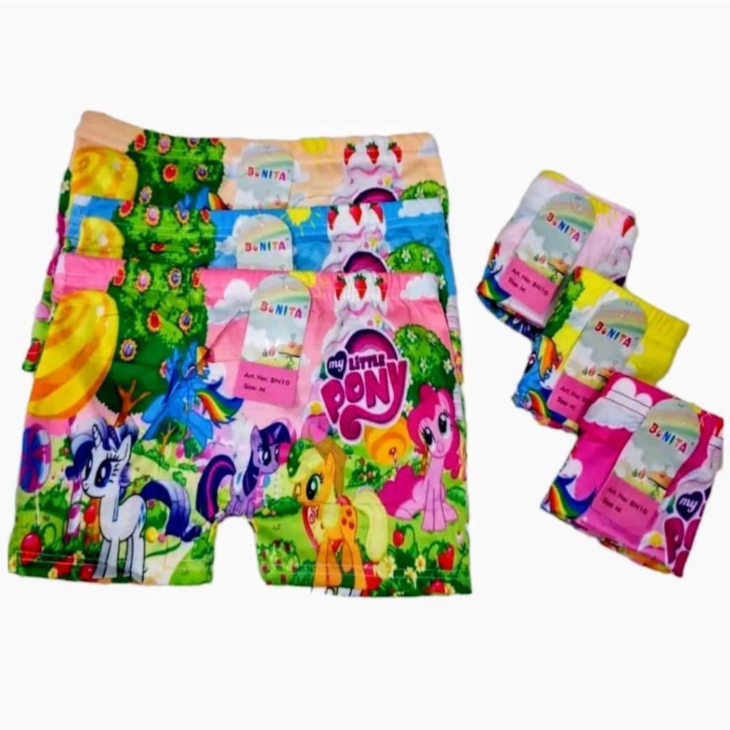 Promo Celana Boxer Anak Perempuan Murah Isi 3-6 Pcs /Boxer Anak Cewek/Celana Anak Perempuan