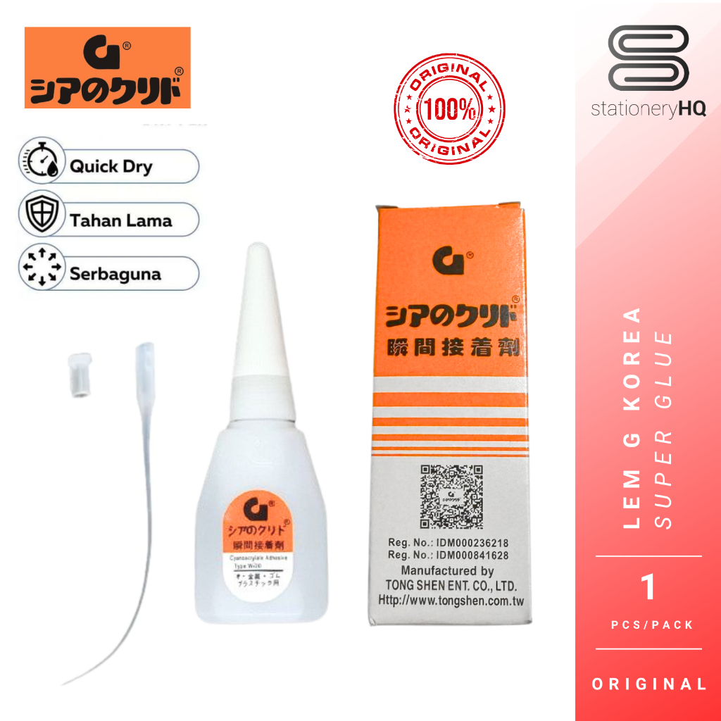 

Lem G Korea Asli 100% Super Adhesive