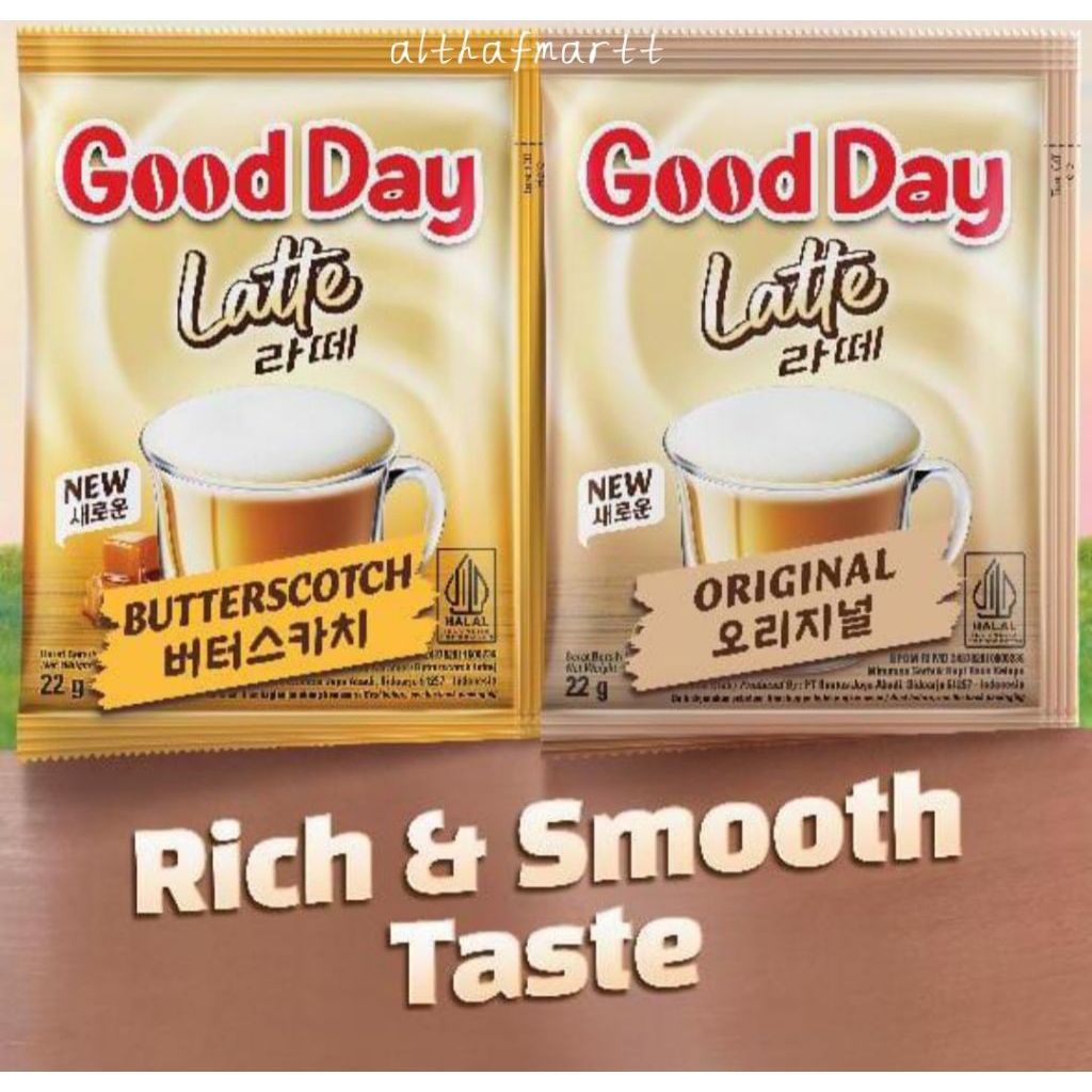 

Kopi GoodDay Latte 22grm 10sachet 1rtg