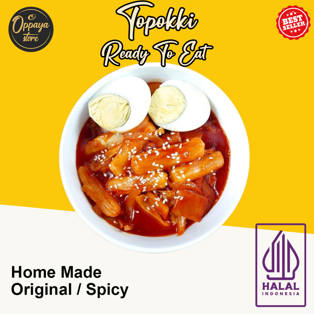 

Topokki Tteok-bokki Siap Makan Sudah Masak Instant Delivery Menu Matang Korea