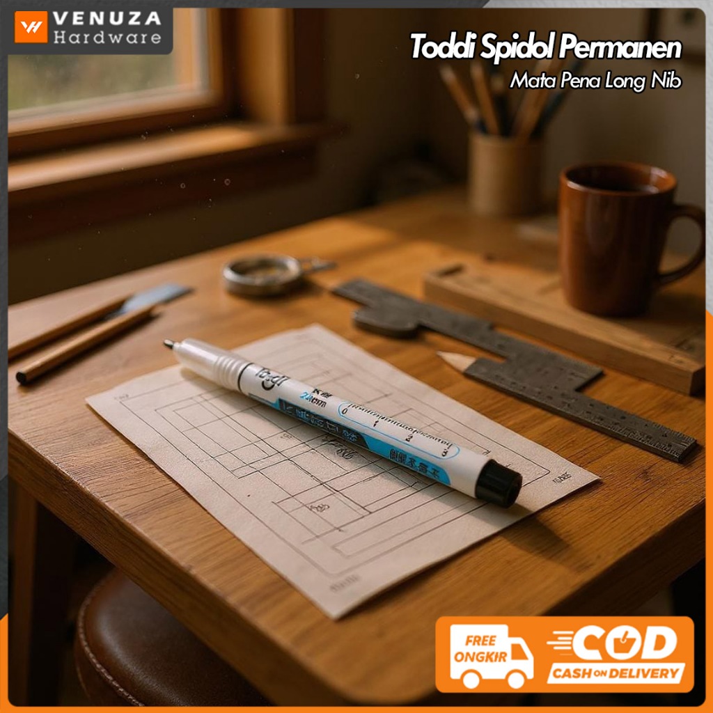 

Toddi Spidol Permanen Marker Mata Pena Long Nib