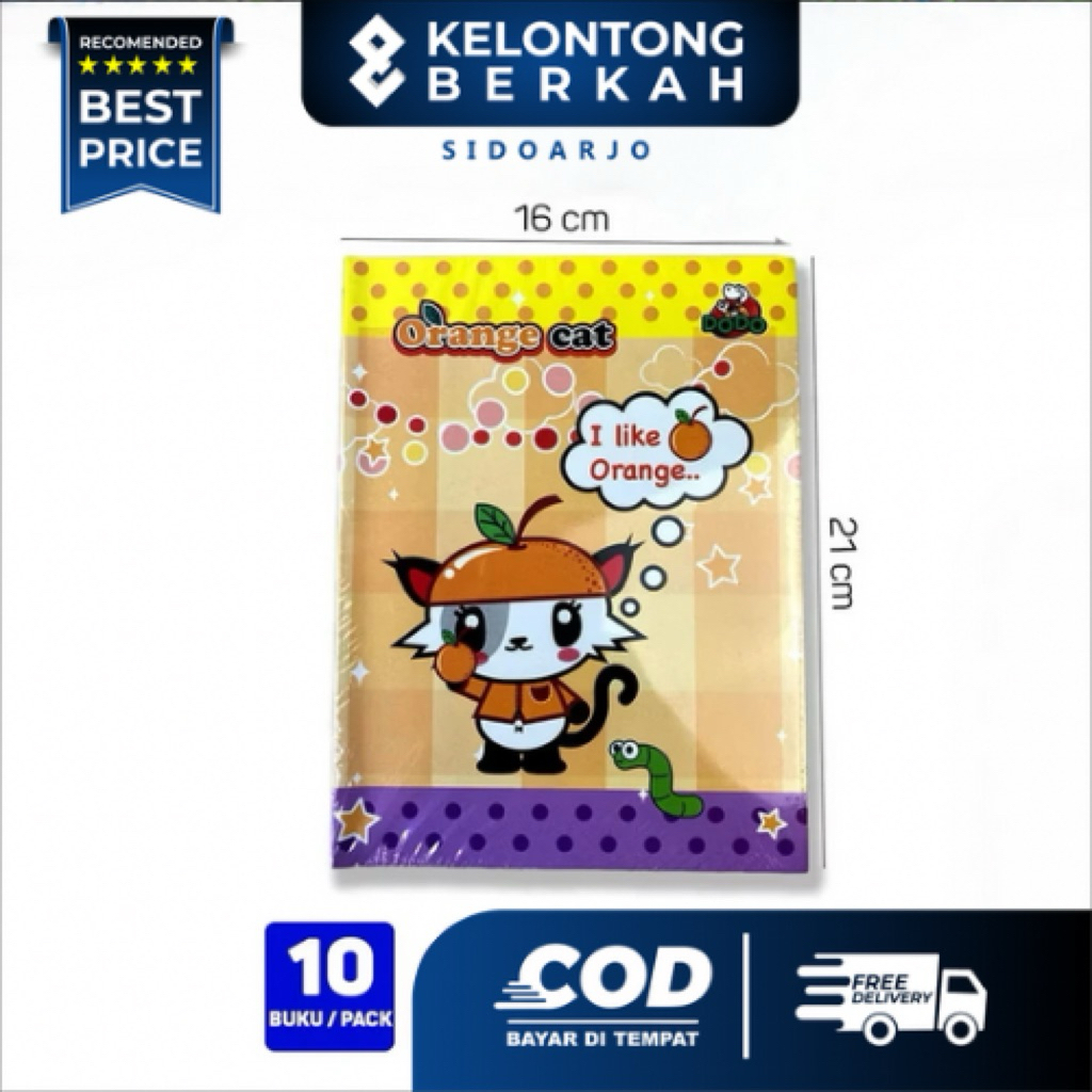 

Buku Tulis Dodo Sidu 1 Pack (10 pcs) Ukuran Kwarto