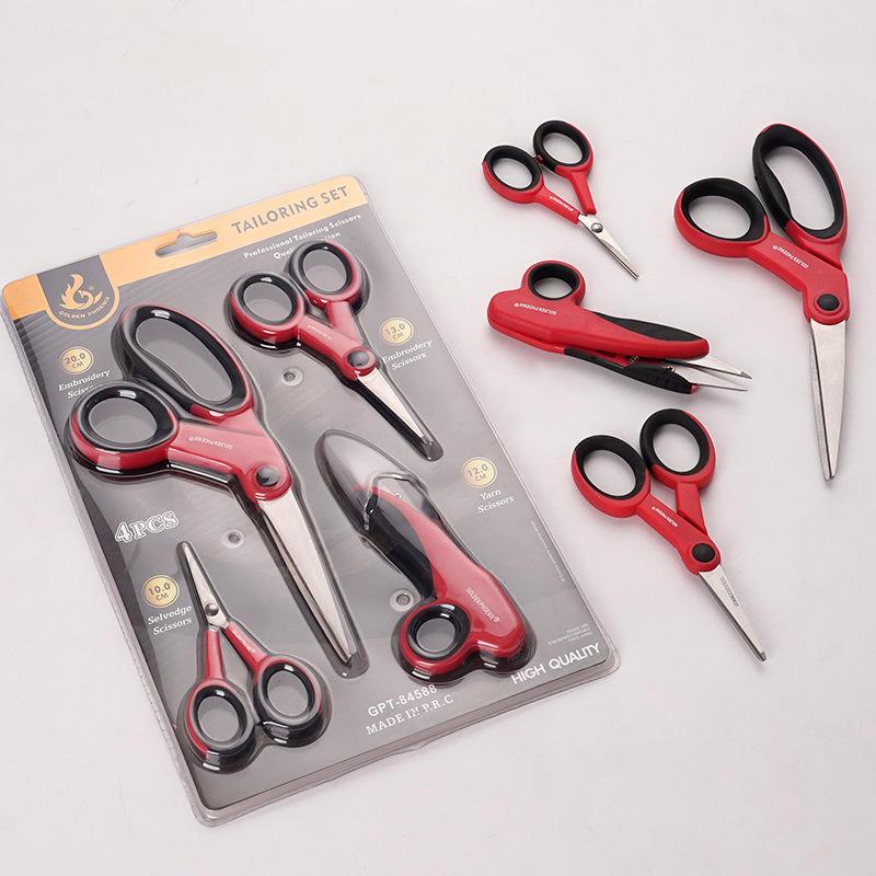 

Set Gunting Jahit & Bordir 4 in 1 Golden Phoenix – Tailoring Set Lengkap (GPT-84588)