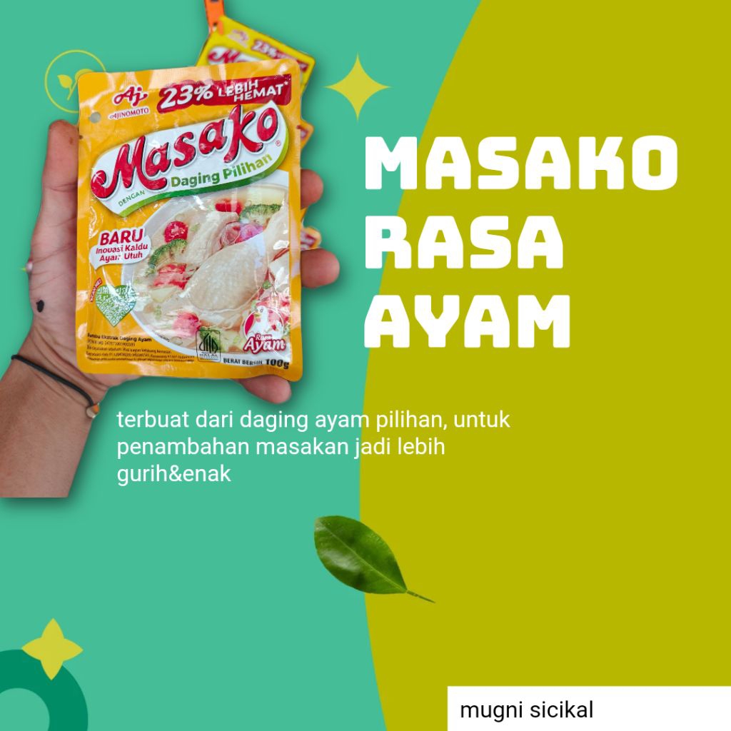 

masako ayam, masako sedang, masako 5000,