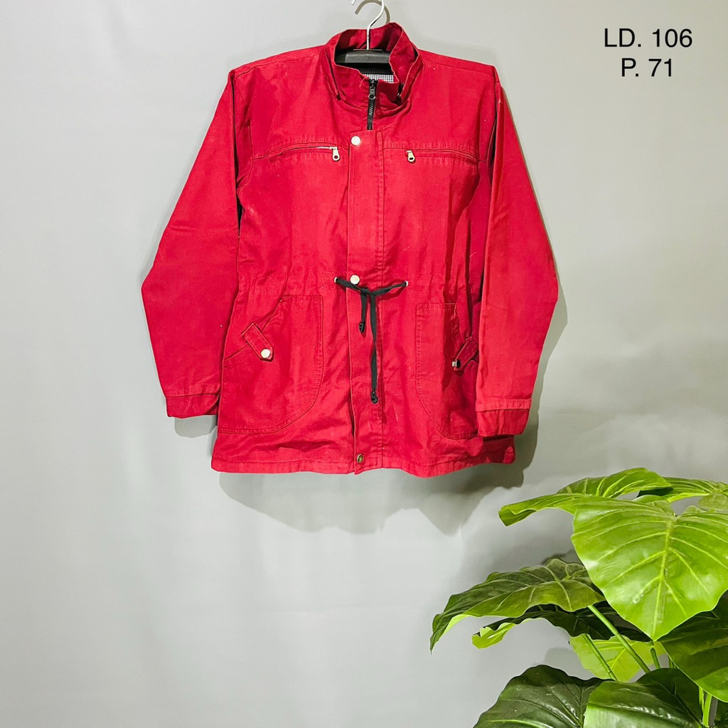 Jaket Parka Wanita Pria Kanvas Premium