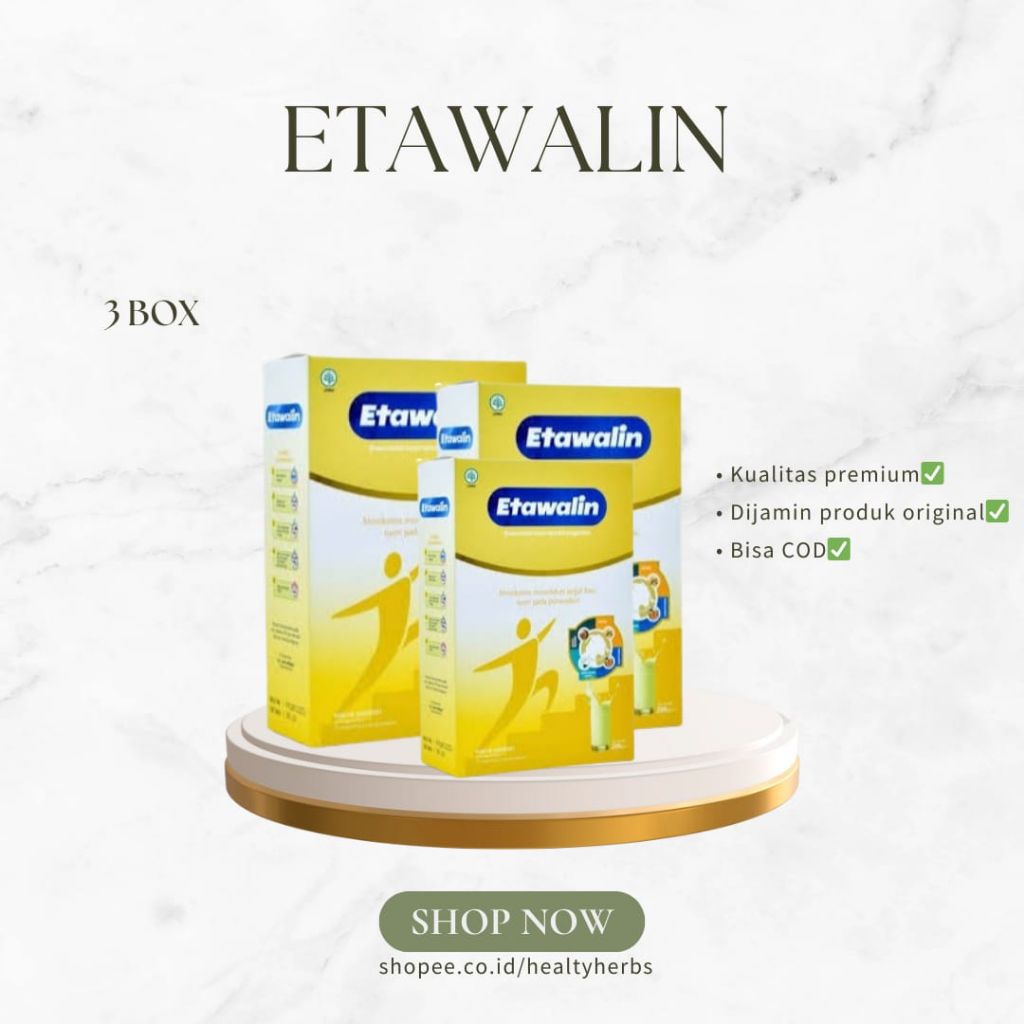 

3 Box Etawalin - Membantu Mengatasi Asam Urat, Rematik dan Nyeri Sendi 100% Original Alami Tanpa Efek Samping