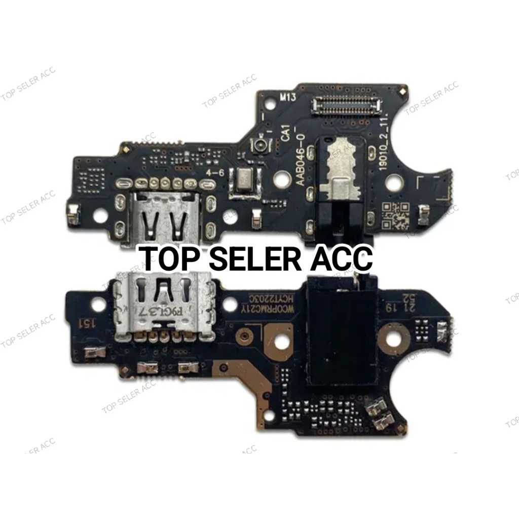 Realme C21Y - C25Y Original Flexible Konektor Charger / Papan Cas Wite IC Realme C21Y / C25Y