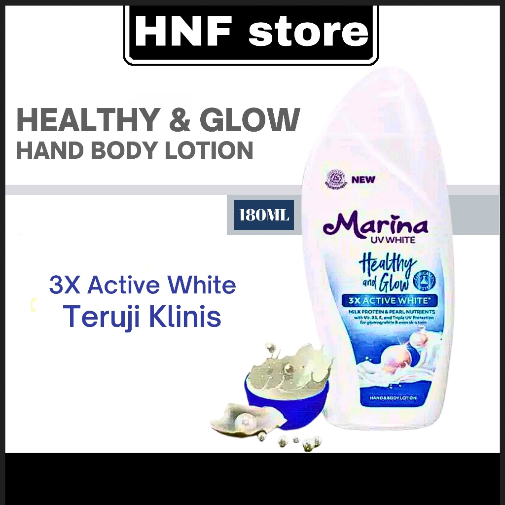 MARINA HB BIRU 185ml] Mencerahkan Lotion Memutihkan - HAND BODY MARINA BIRU 185 ML