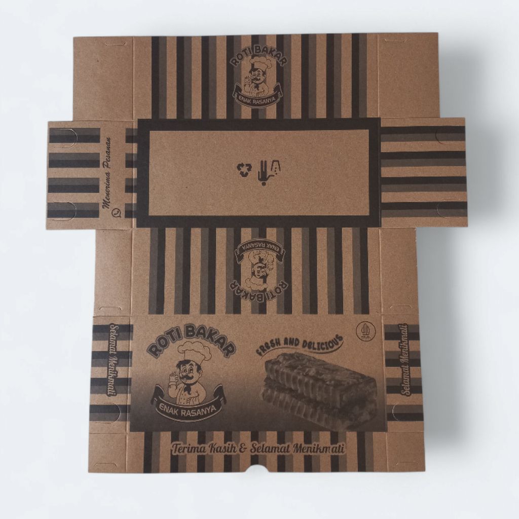 Kaloona.Shop Box Roti Bakar Bungkus Roti Bakar Kemasan Roti Bakar