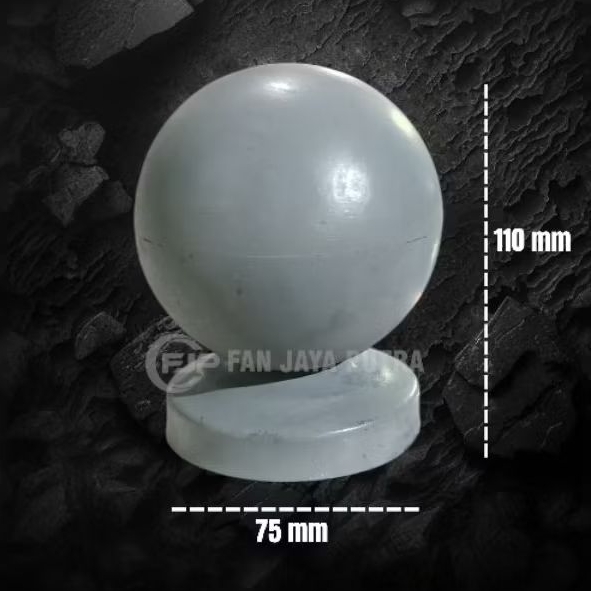 Ornamen Mahkota Bola Pipa 2 1/2 inch | Mahkota Bola Besi Pipa 2½ inch