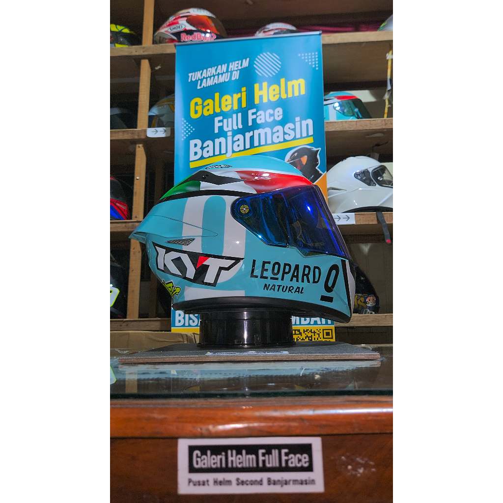 Helm Kyt TT Course Dalla Porta Jaume Masia Red Bull Leopard Full Face