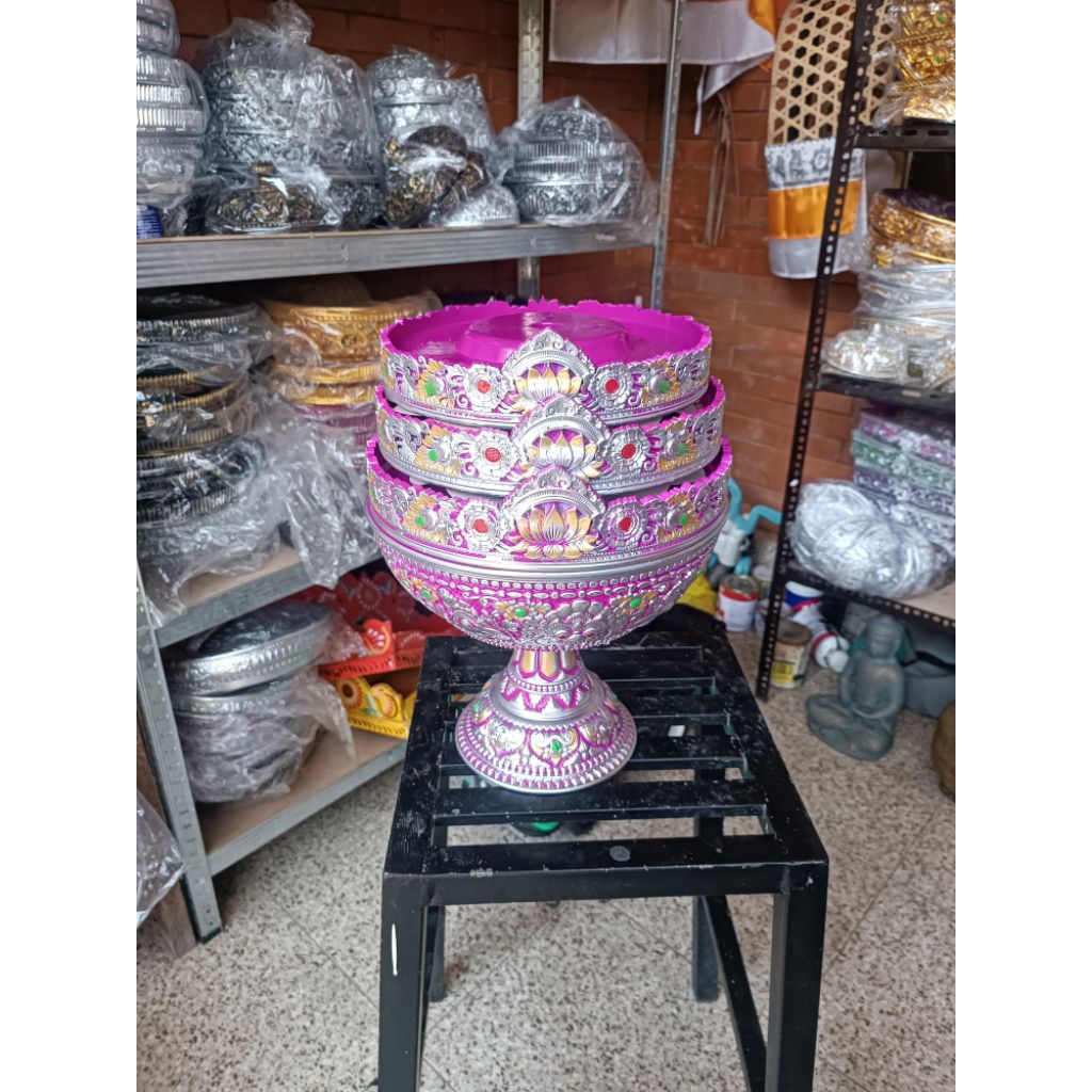 dulang melamin 30cm susun 3 dulang gebogan pajegan