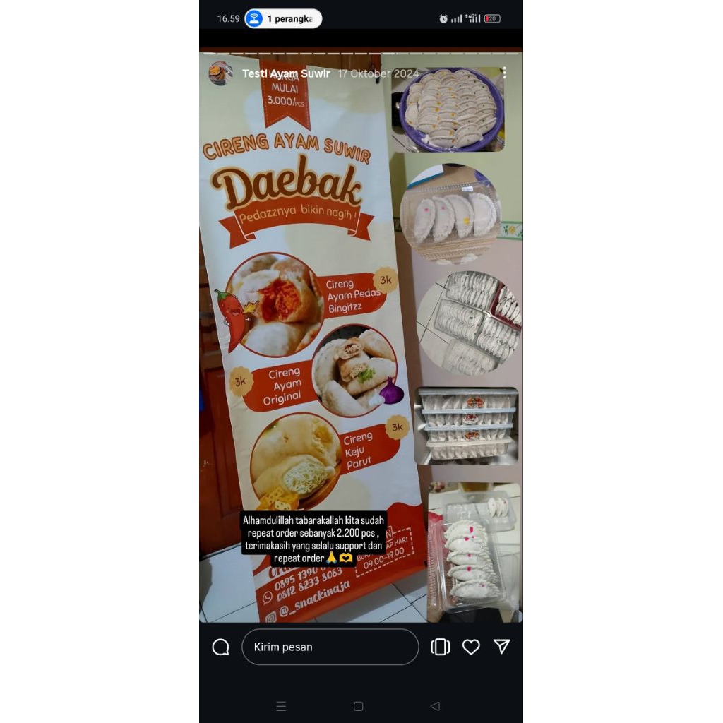 

cireng ayam suir mix