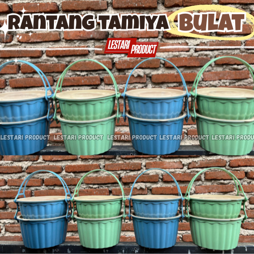 ( 6 PCS ) RANTANG TAMIYA BULAT 2 SUSUN ( SUSAN ) | RANTANG 2 SUSUN | RANTANG LABU | RANTANG PLASTIK 