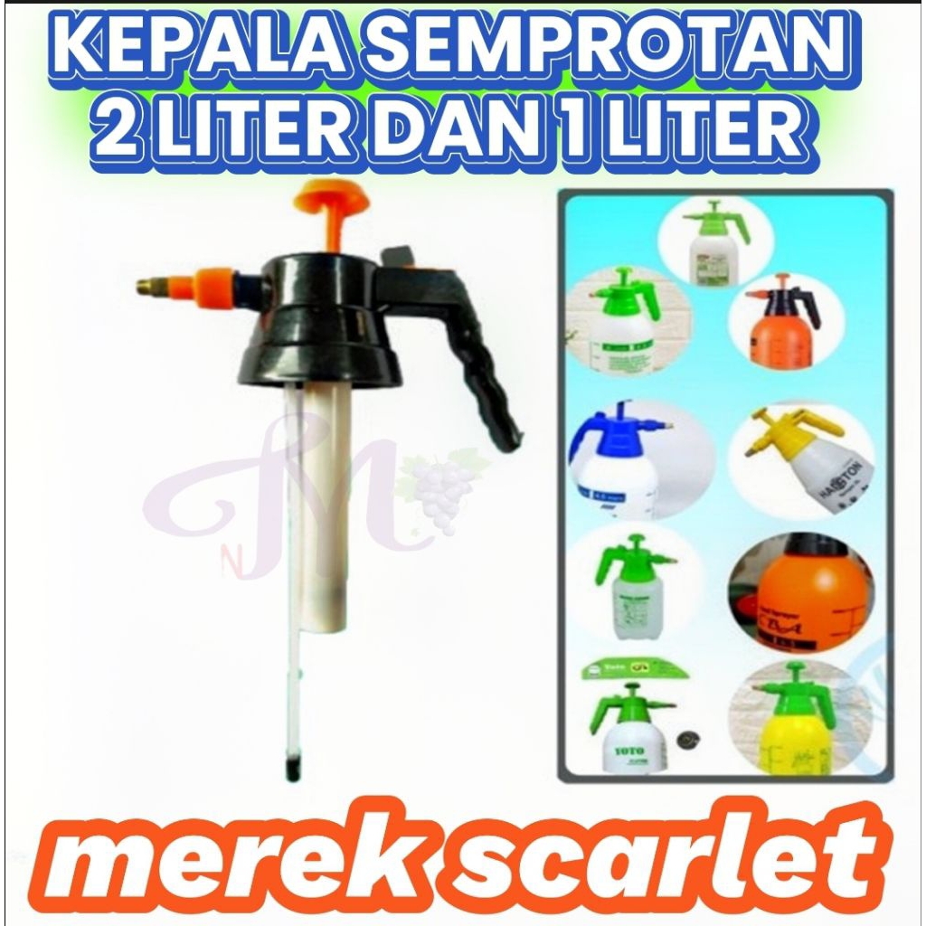KEPALA SEMPROTAN KEPALA SPRAYER 2 LITER / 1 LITER MEREK SCARLET