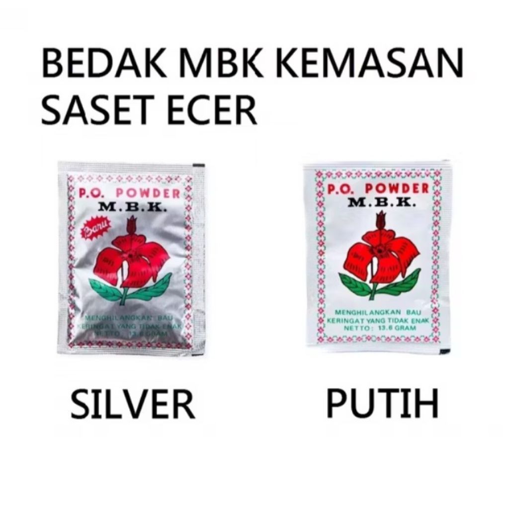 MBK Bedak Ketiak DEODORAN Silver Putih 1 Sachet