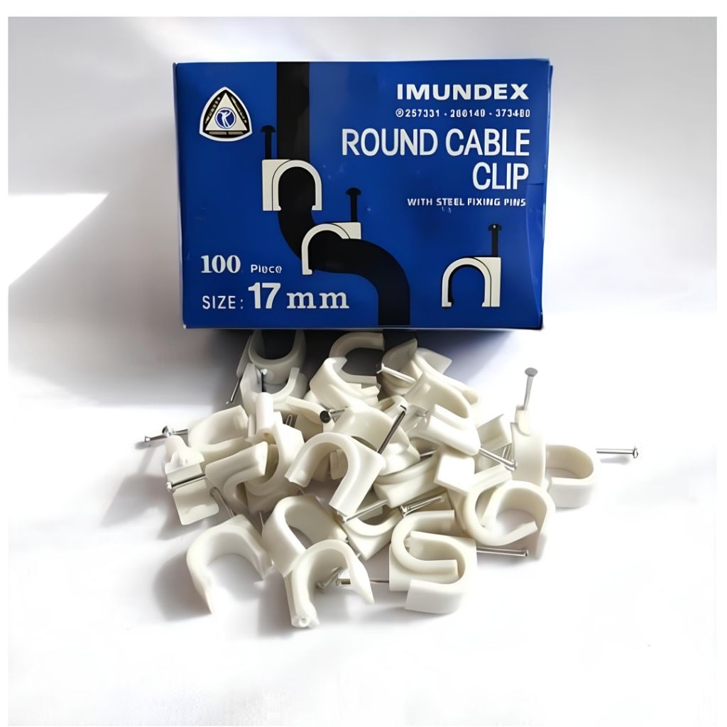 Klem kabel imundex 17mm isi 100pcs, klem kabel imundex 17mm