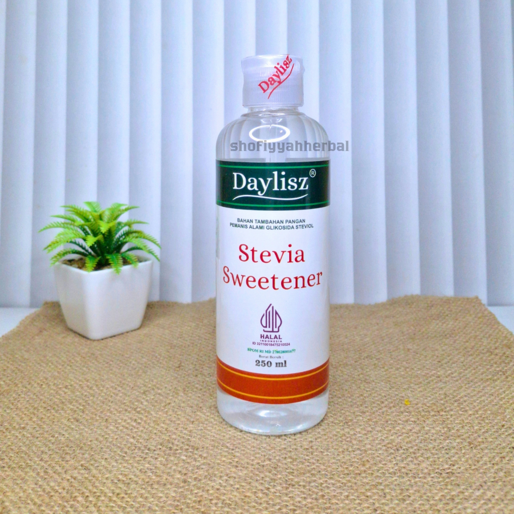 

Daylisz Stevia 250 ml - Pemanis Cair Alami Gula Stevia untuk Diabetes dan Diet Rendah Kalori
