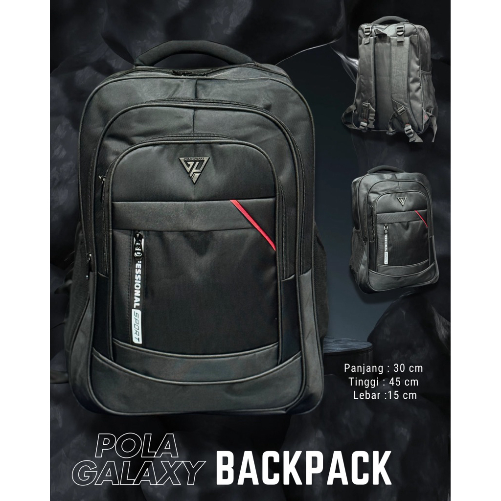 POLA GALAXY BACKPACK | Tas Ransel Laptop Pria Wanita 16 Inch