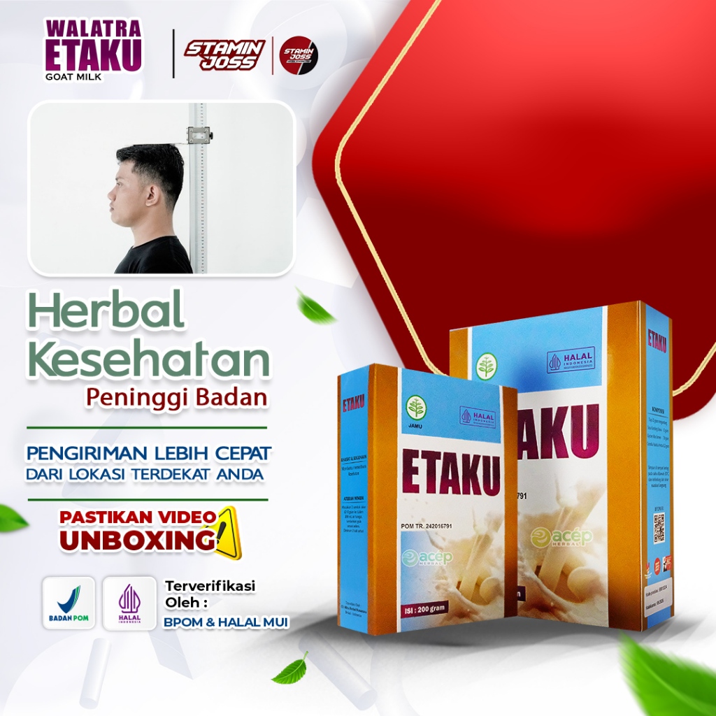 

ETAKU Susu Peninggi Badan Herbal Obat Peninggi Badan Penambah Tinggi Badan Susu Kambing Etawa Murni