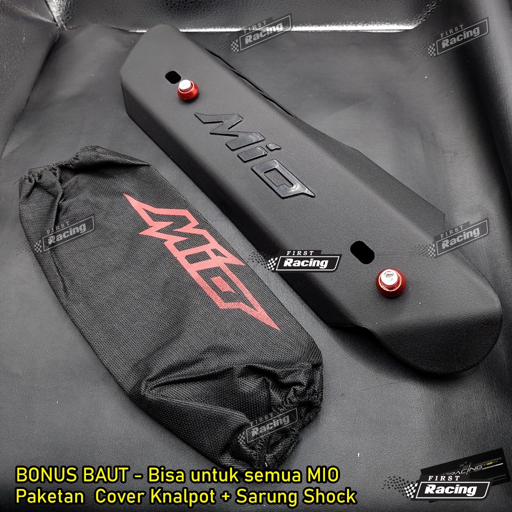Cover Tutup Knalpot + Cover shock belakang MIO SPORTY / MIO SOUL / MIO SMILE / Tameng / Tutup Knalpo
