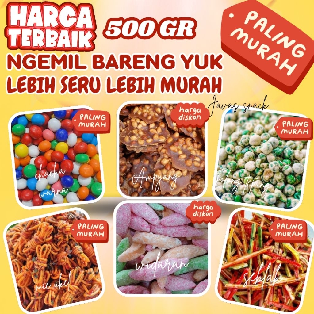 

Camilan Kering Serba 500 Gram - Aneka Snack & Kue Kering | Gratis Dus & Bubble Wrap