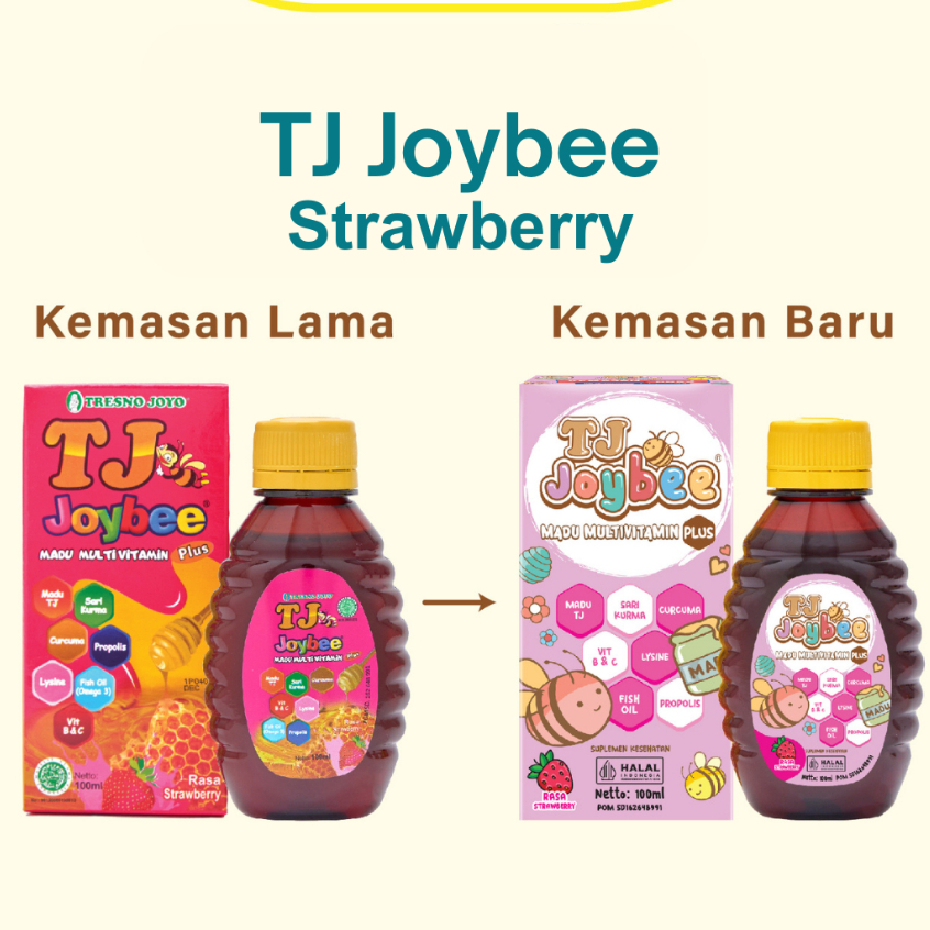 

Madu Tj Joybee Rasa Strawberry Isi 100 ml Original