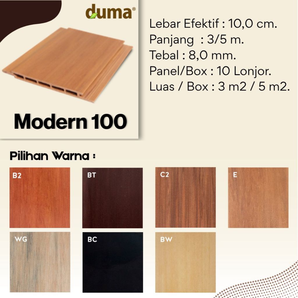 DUMA PANEL WPC Modern 100 // wallpanel & plafon