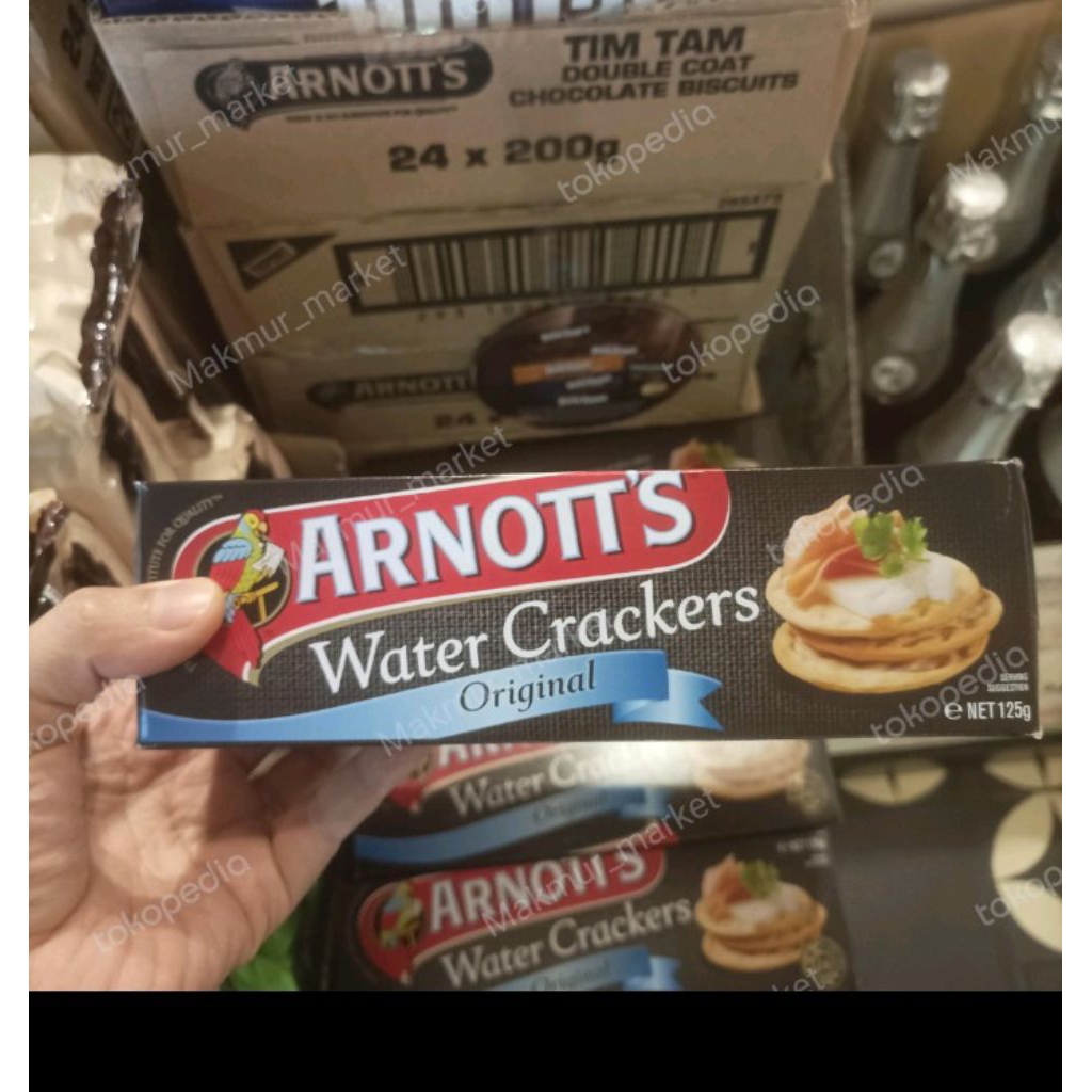 

arnott's water crackers 125gr pack import